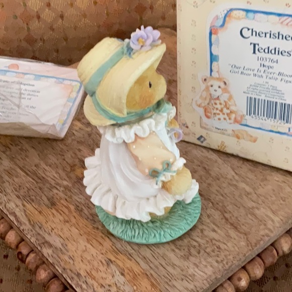 Cherished Teddies, HOPE, Our Love is Ever Blooming, In Spring Dress & Bonnet - Picture 5 of 8